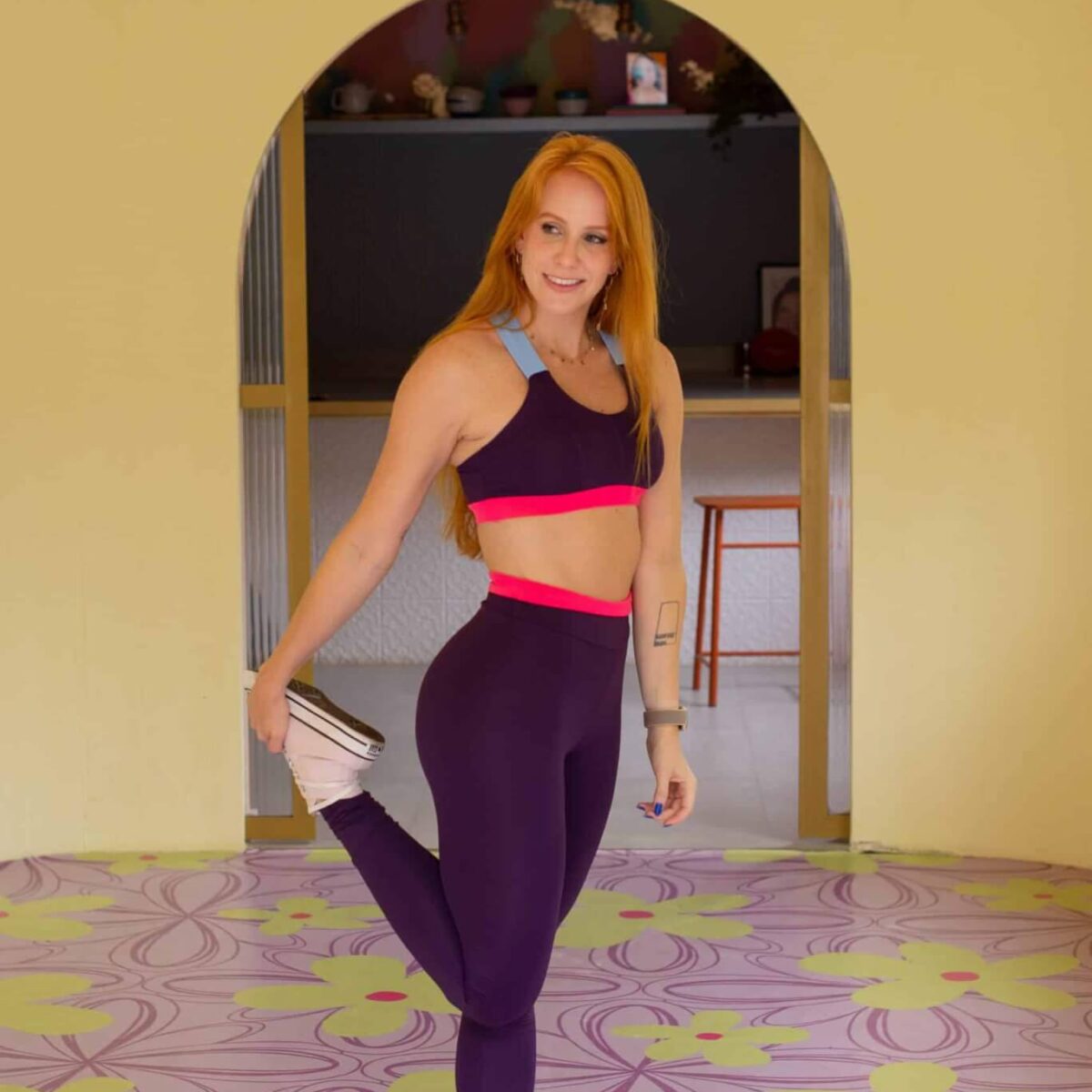 Legging Pala Mirtilo Neon