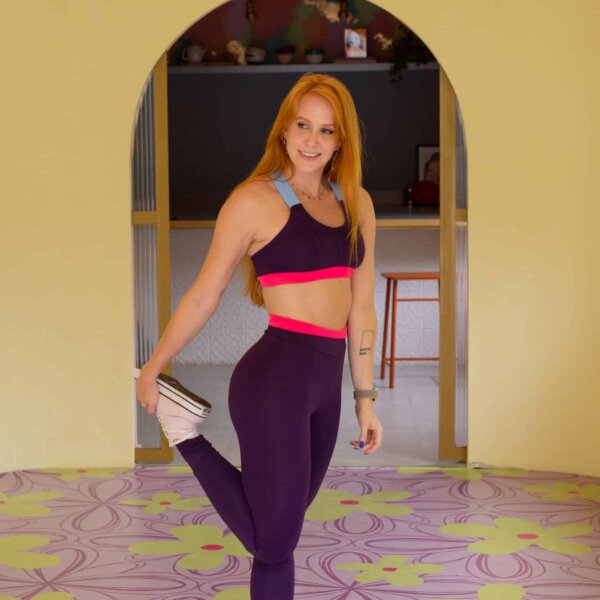 Legging Pala Mirtilo Neon