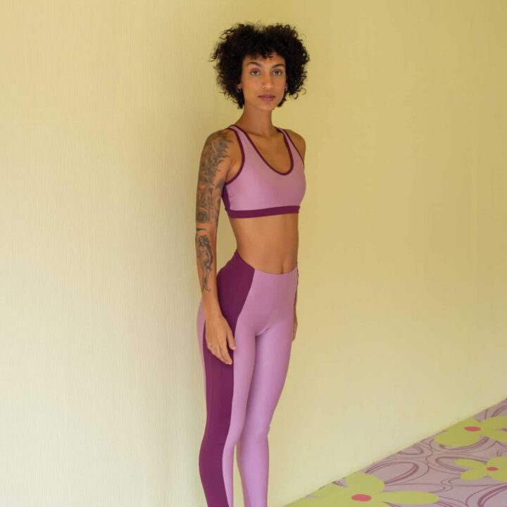 Alternative view of Legging Duo Lilás e Bordô
