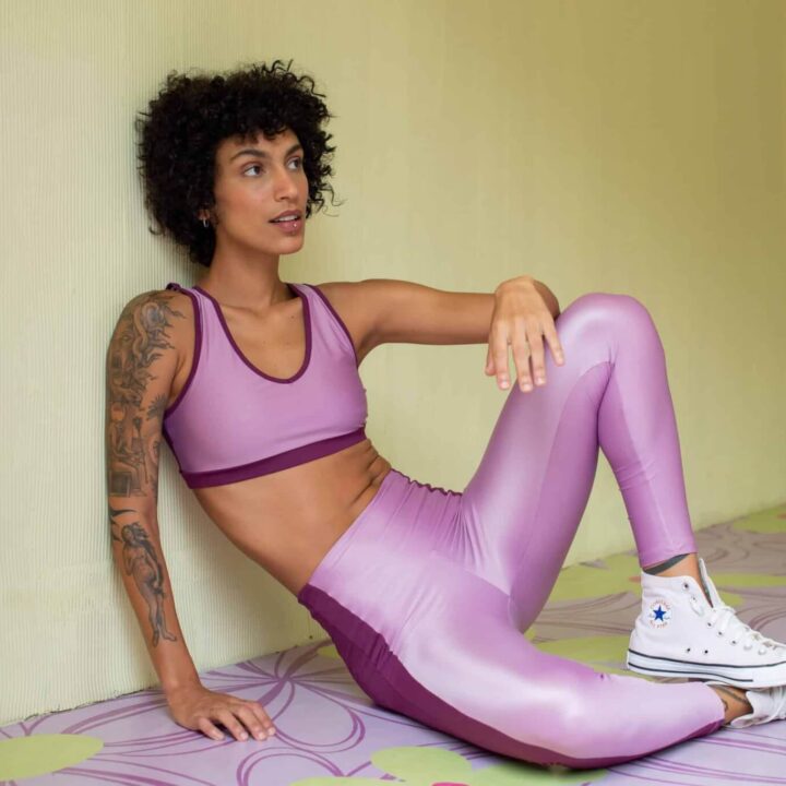 Alternative view of Top Match Lilás e Bordô