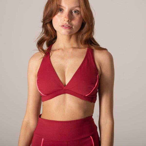 Top Line Marsala Com Rosa Neon
