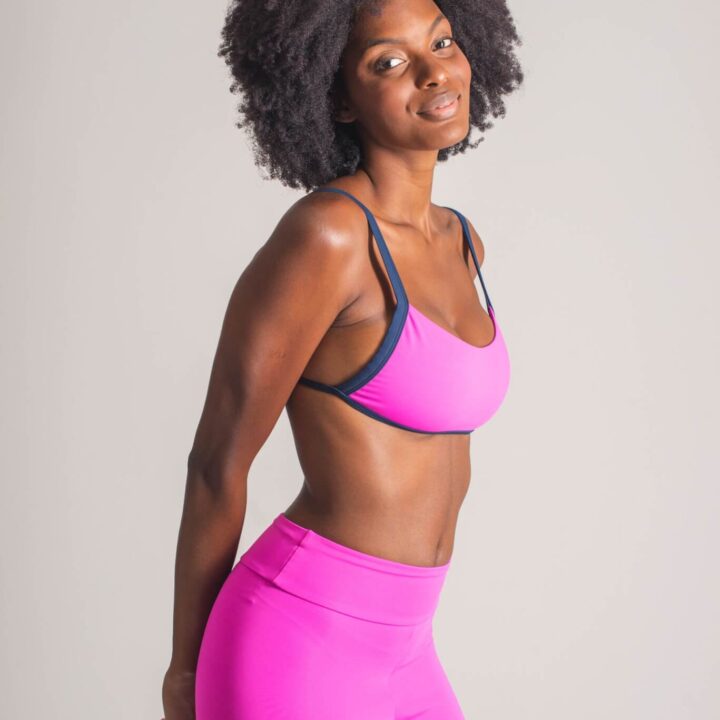 Alternative view of Top Faixa Chiclete e Marinho