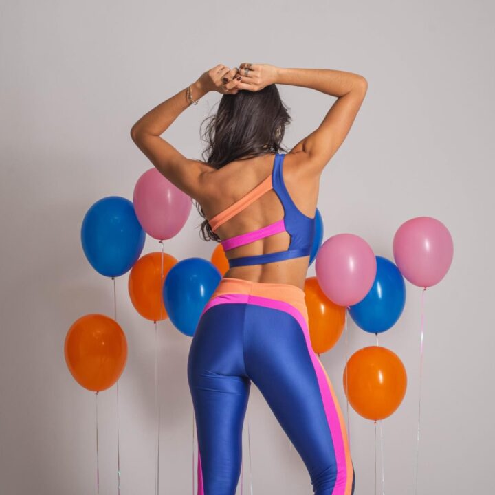 Top Ombro Rainbow Azul Índigo