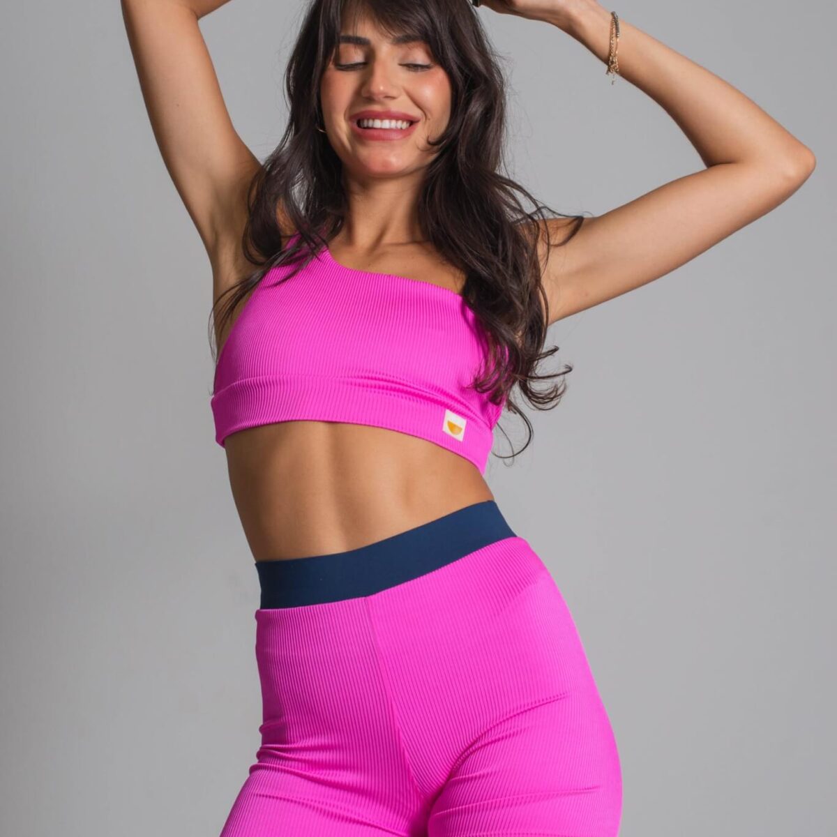 Short Honey Pink e Marinho