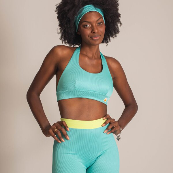 Short Honey Turquesa e Lima