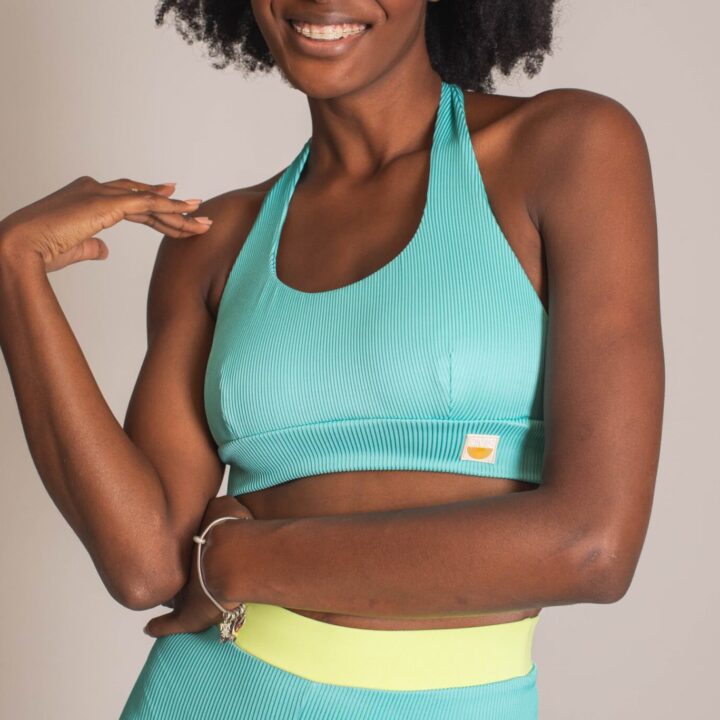 Top Single Turquesa e Lima