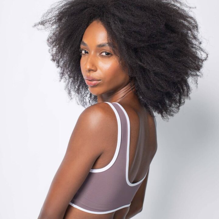 Top Amis Cacau com Branco