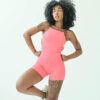 Macaquinho Stripes Coral Pink