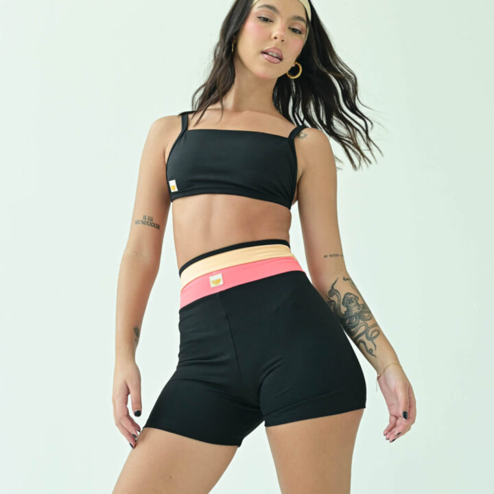 Top Fixo Faixa Preto