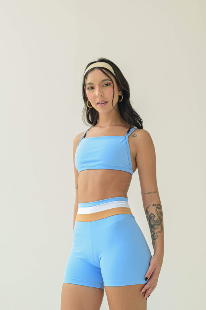 Top Fixo Faixa Azul Azulzinho