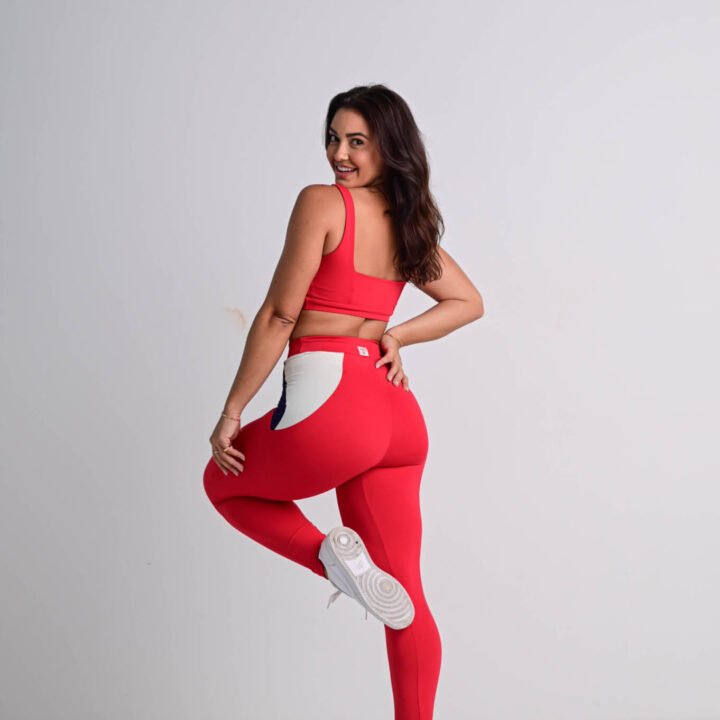 Alternative view of Legging Cupcake Vermelho Intenso