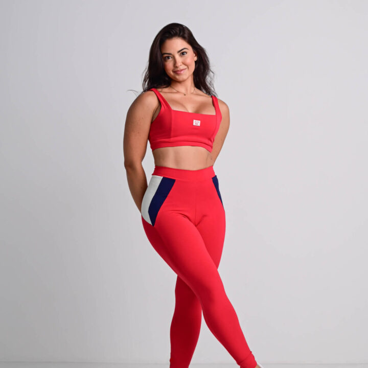 Legging Cupcake Vermelho Intenso