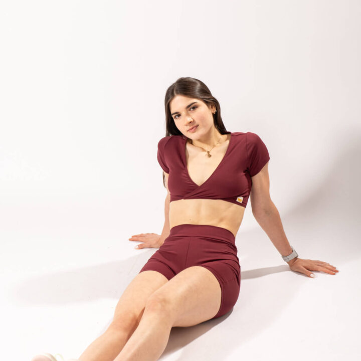 Alternative view of Top Camiseta Decote Rubro