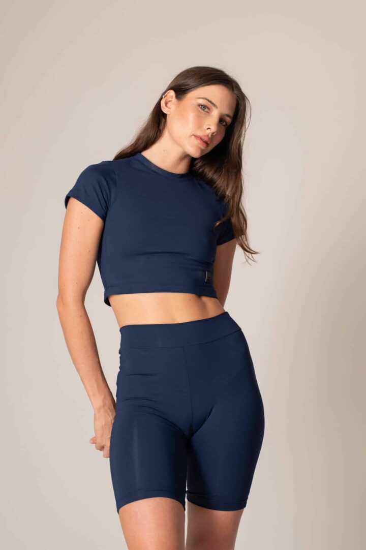 Top Cropped Gola Azul Marinho