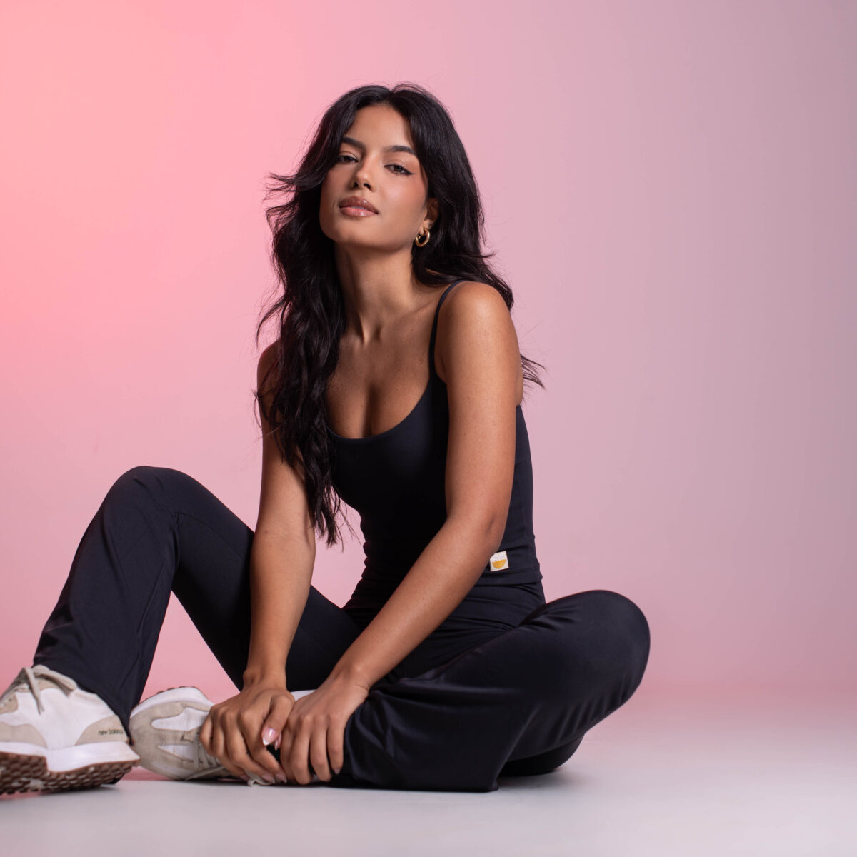 Alternative view of Calça Flare Preto