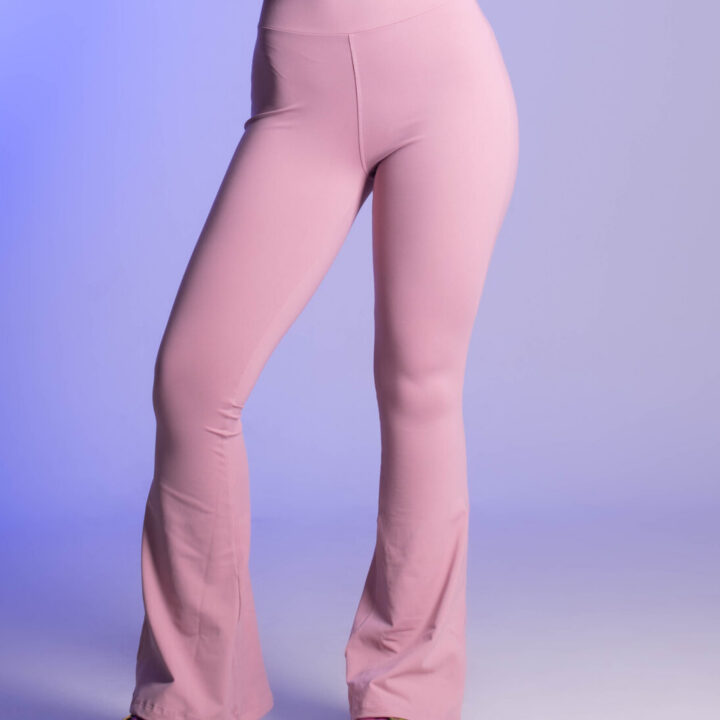 Calça Flare Rosa Quartzo