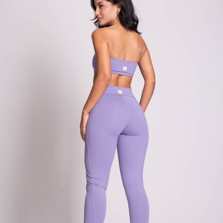 Alternative view of Legging Cross Lilás Lilac
