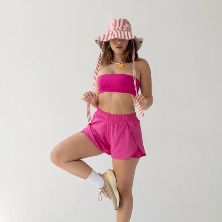 Alternative view of Short Wide Rosa Pink