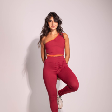Alternative view of Legging Season Cherry