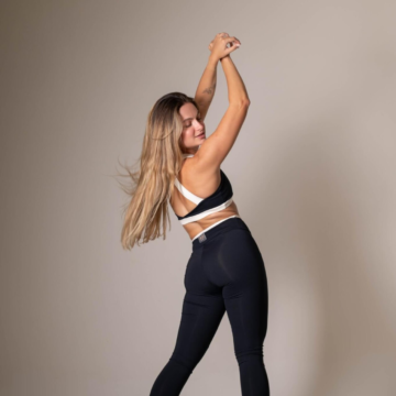 Legging Pala Preto e Pérola