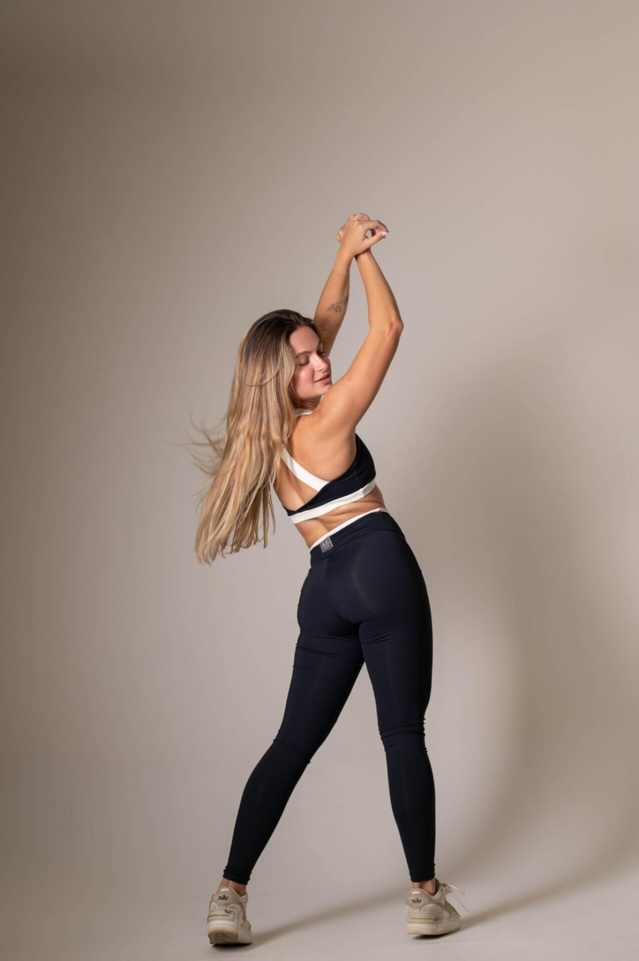 Legging Pala Preto e Pérola