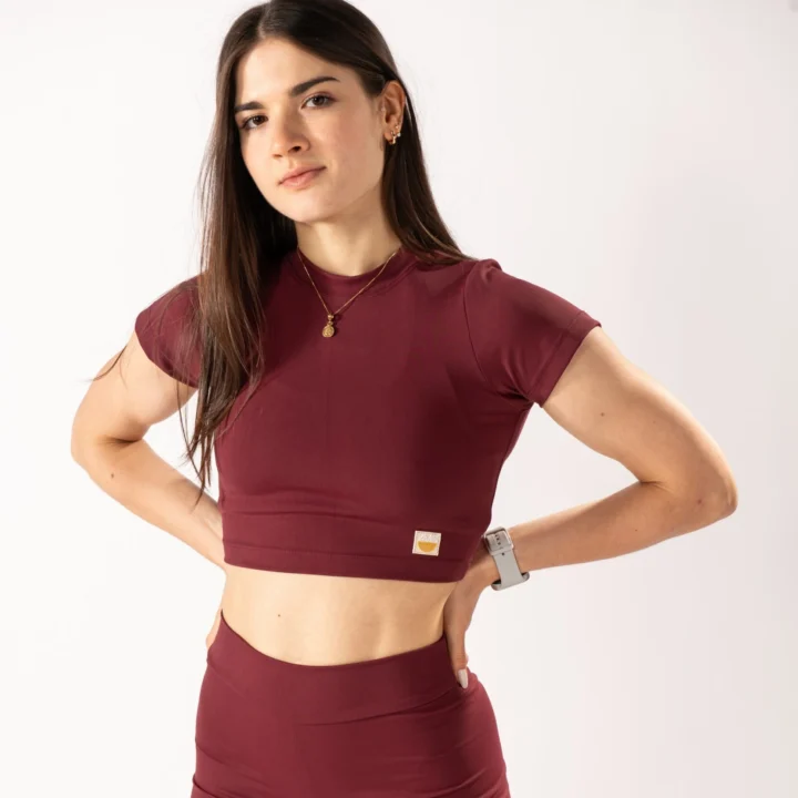 Top Cropped Gola Vermelho Rubro