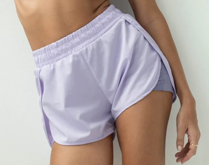 Short Wide Lilás Lilac