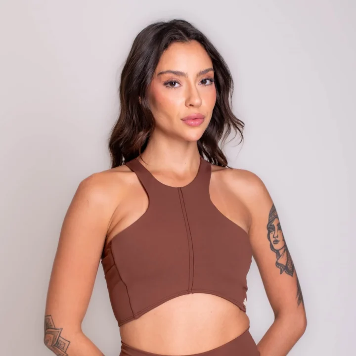Top Pocket Marrom Cappuccino