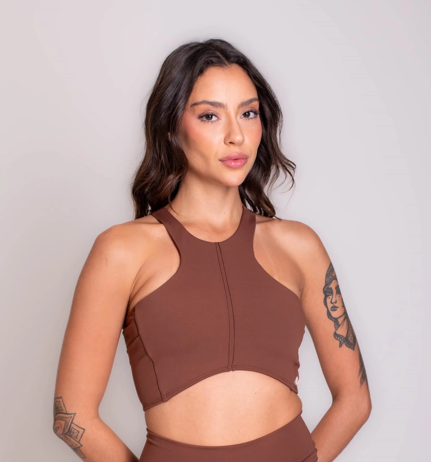 Top Pocket Marrom Cappuccino
