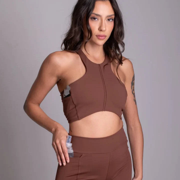 Alternative view of Top Pocket Marrom Cappuccino