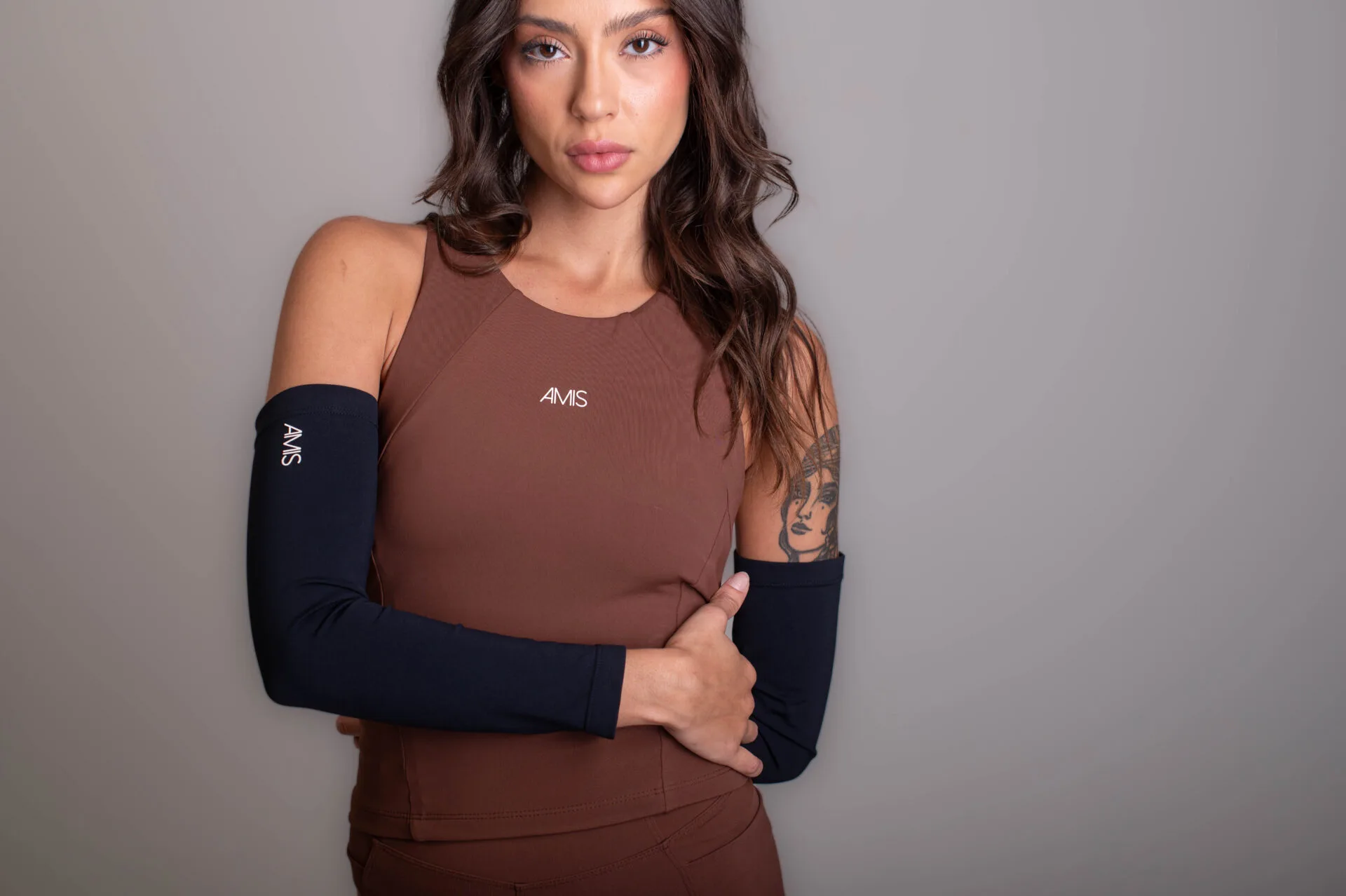 Regata Pocket Marrom Cappuccino - Imagem 4