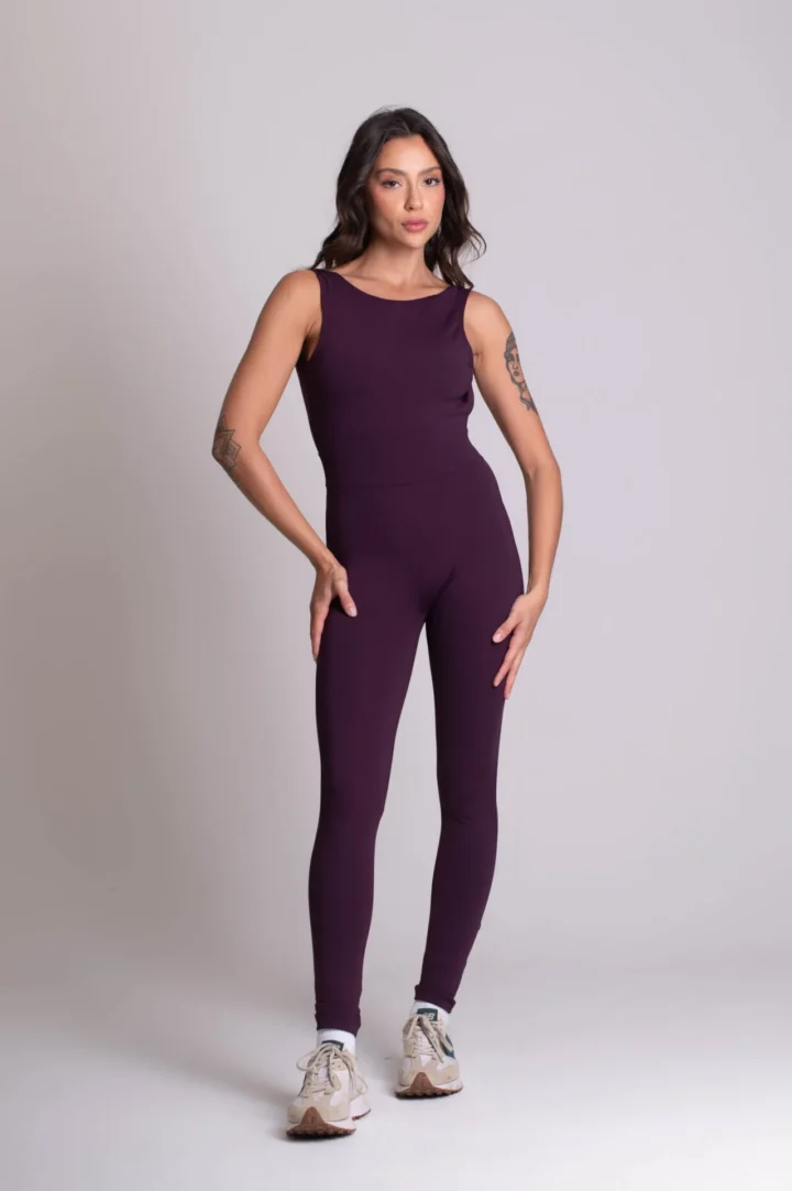 Macacão Back Long Roxo