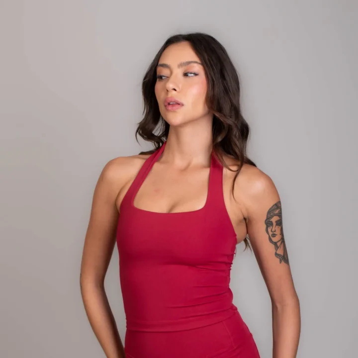 Top Regata Moving Vermelho Cherry