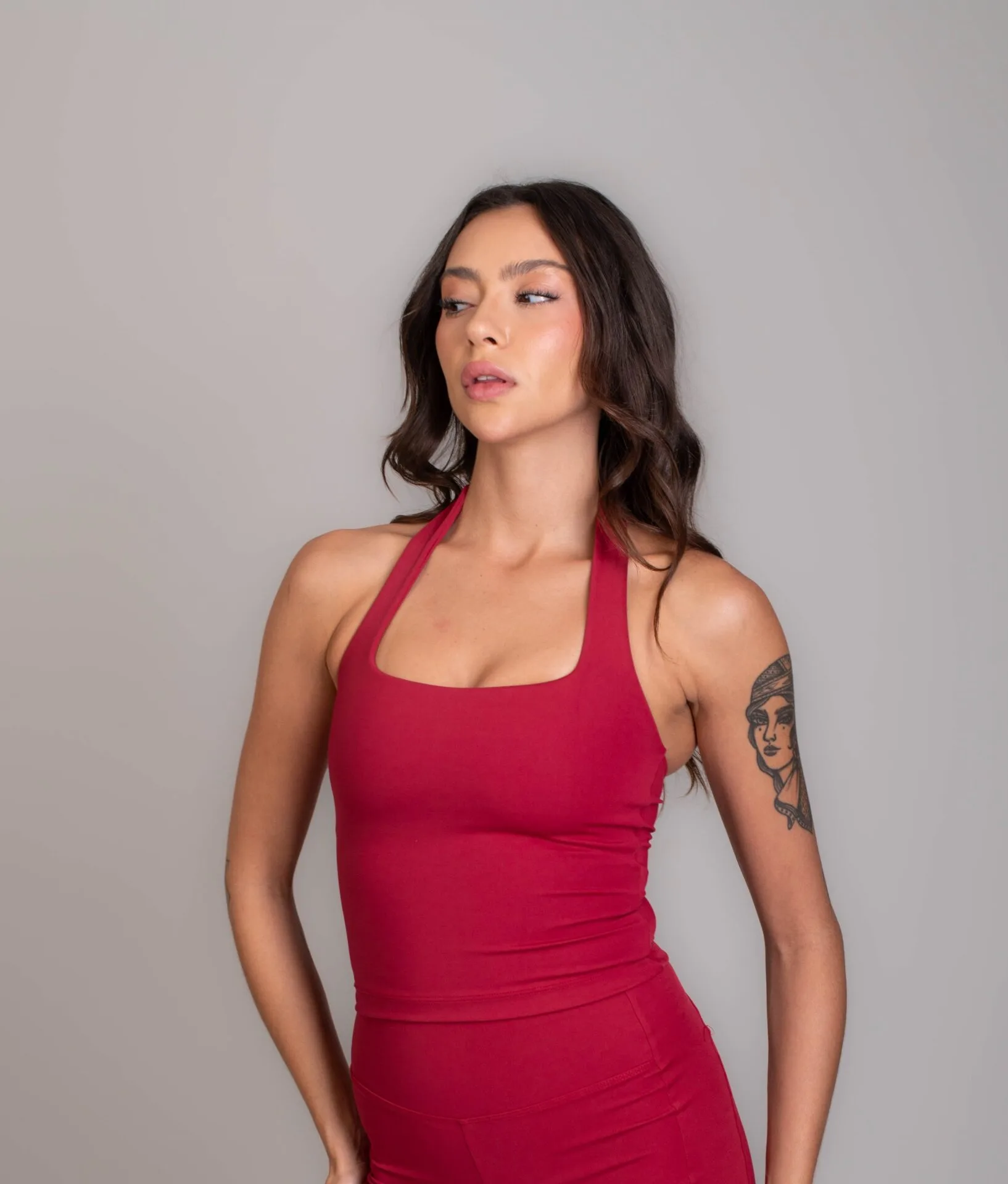 Top Regata Moving Vermelho Cherry